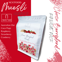 Load image into Gallery viewer, Nextfood Muesli - Choco Berryland (Choco Pops, Raspberry, Strawberry &amp; Cranberry) 1KG
